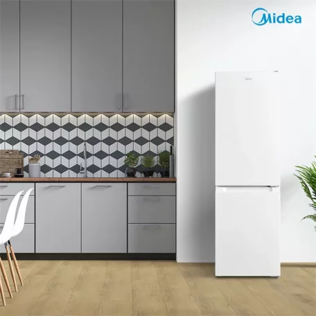 Midea MDRB369FGE01 fehér, alulfagyasztós, Hűtő: 197L, Fagyasztó:65L, hűtőszekrény