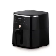   Berlinger Haus LP-BH-237 Black Rose Collection fekete 6,15 L, átlátszó ablakkal, forrólevegős sütő