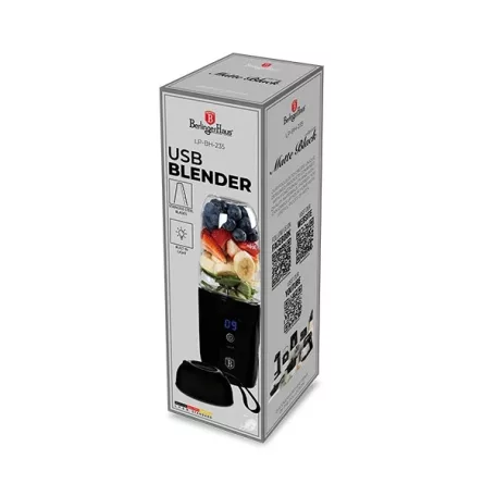Berlinger Haus LP-BH-235 Black Rose Collection fekete USB-s turmixgép