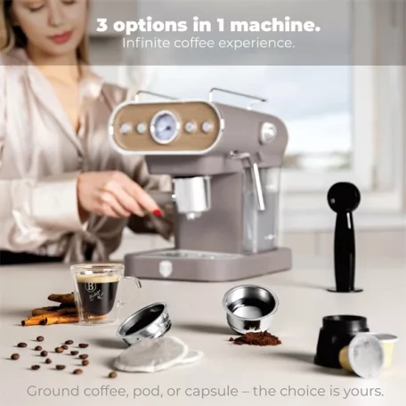Berlinger Haus BH/9856 3in1 matt taupe espresso kávéfőző