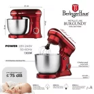 Berlinger Haus BH/9864 1500W, 5L burgundi konyhai robotgép
