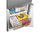 Midea MDRB600MME46 Space master inox, alulfagyasztós, Hűtő: 313L, Fagyasztó:130L, Total No frost hűtőszekrény