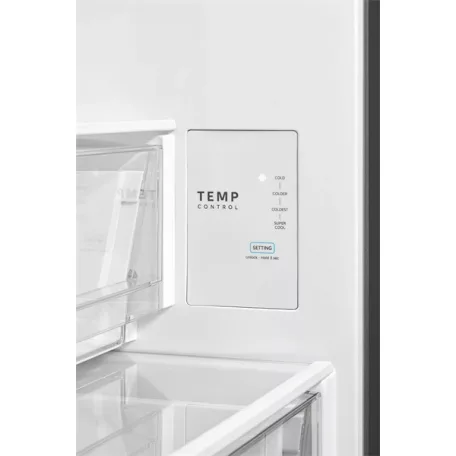 Midea MDRB600MME46 Space master inox, alulfagyasztós, Hűtő: 313L, Fagyasztó:130L, Total No frost hűtőszekrény