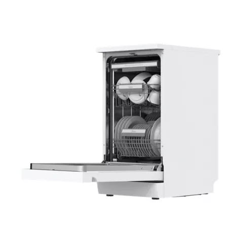 Midea MDWEF1034DW-WC fehér, programok száma: 9, szabadonálló, 10 terítékes mosogatógép