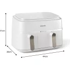 Philips NA353/10 3000 Series Dupla kosaras forrólevegős sütő