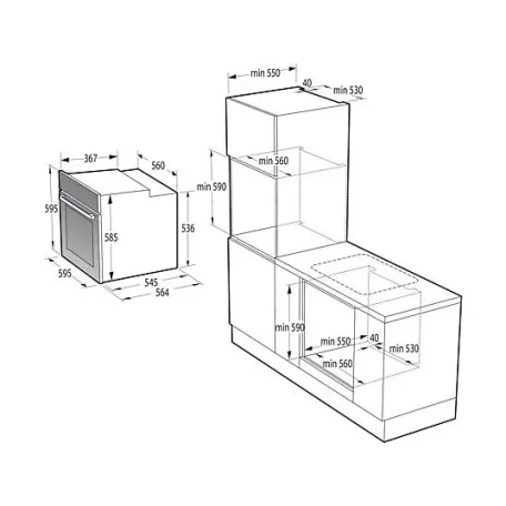 Gorenje BOS6747A01X Beépíthető sütő