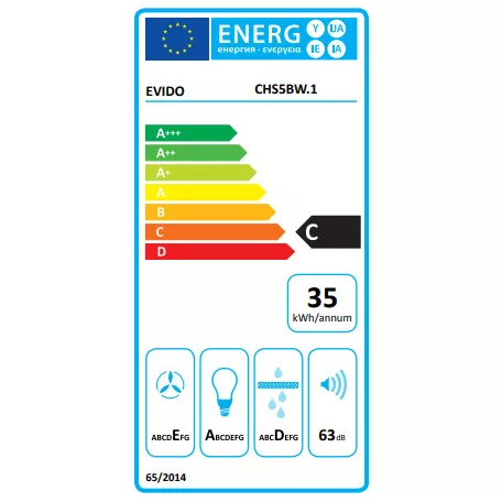 EVIDO DUALFLOW 50W hagyományos páraelszívó