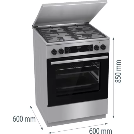 Gorenje GKS6C71XF kombinált tűzhely