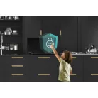 Hisense H23MOBSD1H Mikrohullámú sütő 23L Fekete Digit