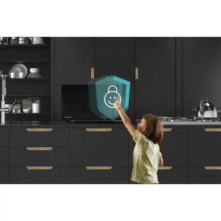 Hisense H23MOBSD1H Mikrohullámú sütő 23L Fekete Digit
