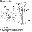 Bosch HQA534EB3 Beépíthető sütő gőz funkcióval Fekete