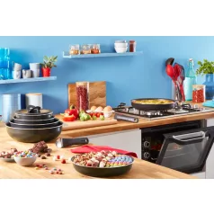   TEFAL SERPENYŐ SZETT INGENIO 6 EASY COOK N CLEAN BLACK 3 RÉSZES