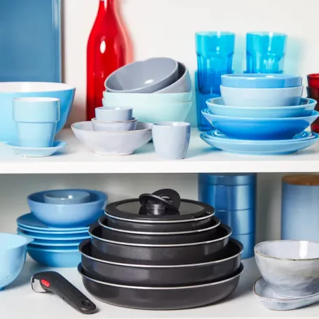 TEFAL SERPENYŐ SZETT INGENIO 6 EASY COOK N CLEAN BLACK 3 RÉSZES