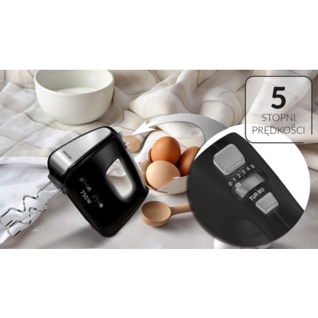 MPM Fekete 750 W Kézimixer