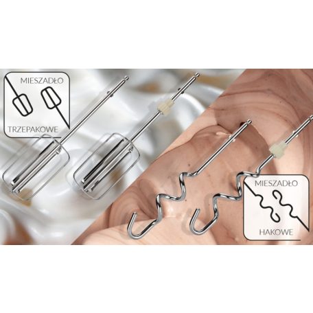 MPM Fekete 750 W Kézimixer