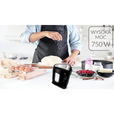 MPM Fekete 750 W Kézimixer