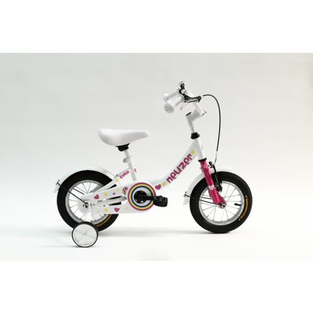 BMX 12 lány fehér/pink unikornisos kerékpár