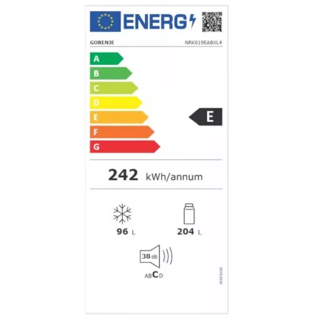 Gorenje NRK619EABXL4 Alulfagyasztós NoFrost Hűtőszekrény