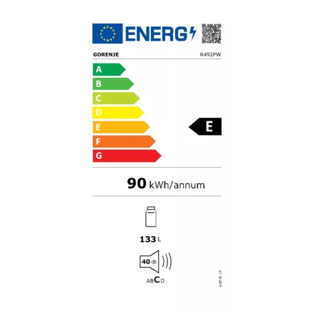 Gorenje R492PW Egyajtós Hűtőszekrény