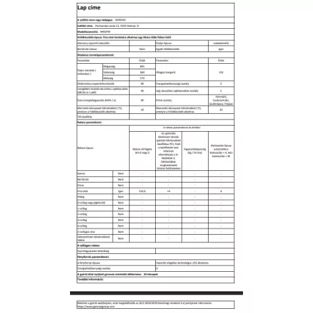 Gorenje R492PW Egyajtós Hűtőszekrény