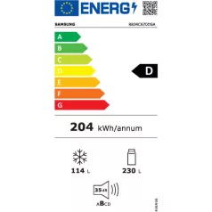 Samsung RB34C670DSAEF NoFrost kombihűtő Szürke