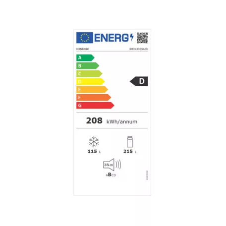 Hisense RB3K330SAID Alulfagyasztós hűtőszekrény
