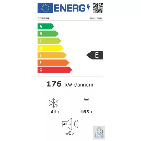 Gorenje RF414EPS4 Felülfagyasztós hűtőszekrény Szürke