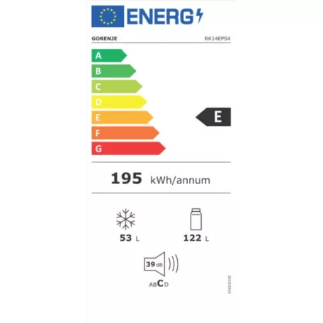 Gorenje RK14EPS4 Alulfagyasztós kombi hűtő Ezüst