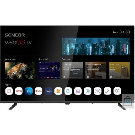 Sencor SLE43US801TCSB UHD 4K Smart LED TV webOS
