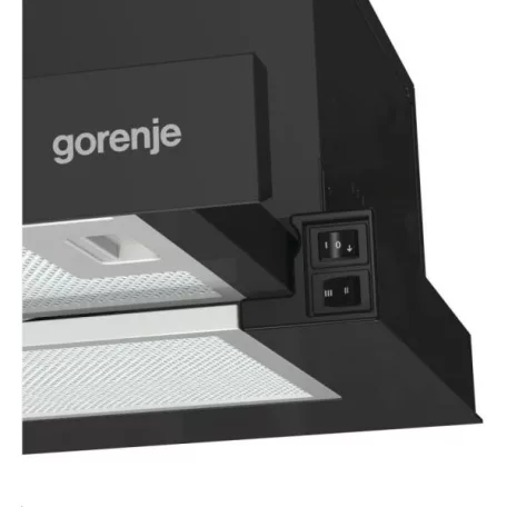 Gorenje TH60E3B fekete, szabadonálló, hagyományos, méret:60 cm, teleszkópos, zajszint:67 dB, páraelszívó