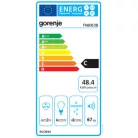 Gorenje TH60E3B fekete, szabadonálló, hagyományos, méret:60 cm, teleszkópos, zajszint:67 dB, páraelszívó