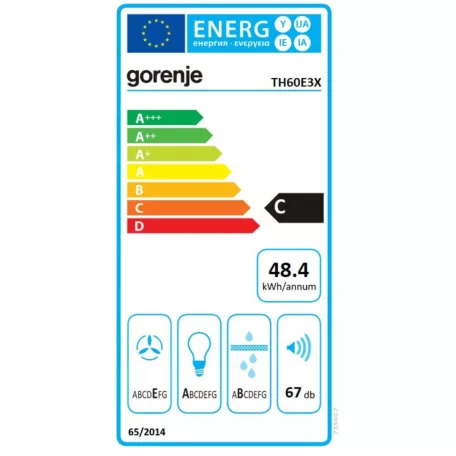 Gorenje kihúzható elszívó 60cm Inox